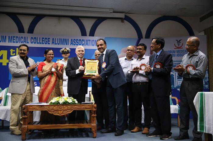 Distinguished Alumnus Award – Trivandrum Medical College – University of Kerala, India 2019 Feb