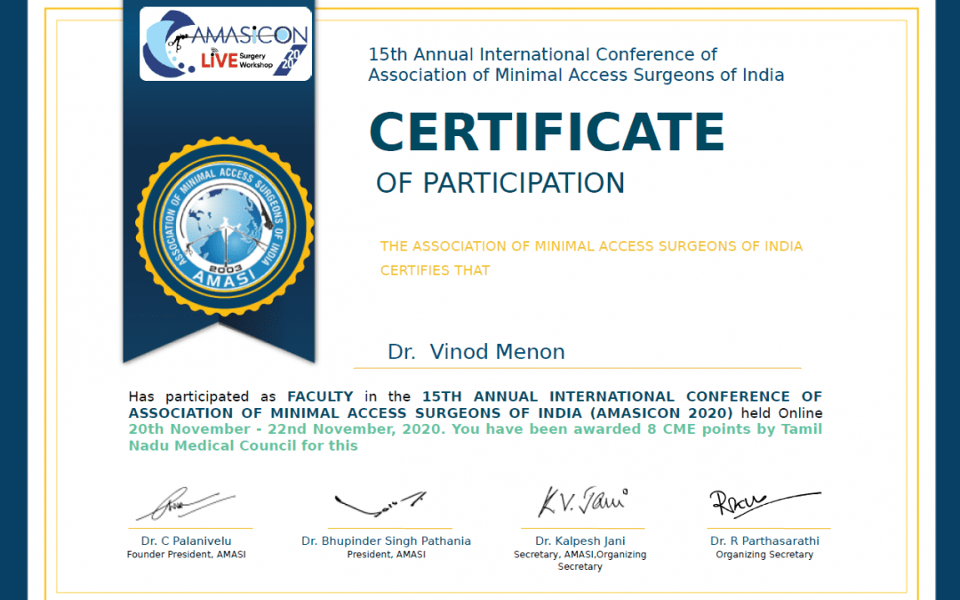 AMASICON 2020 – Invited Faculty & Speaker