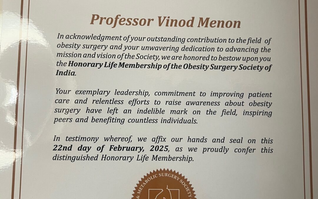 Kerala Link Features My Honorary Life Membership Award