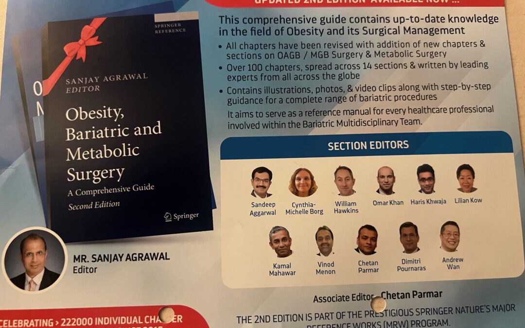 Proud to Contribute as Section Editor to the 2nd Edition of ‘Obesity, Bariatric & Metabolic Surgery – A Comprehensive Guide’